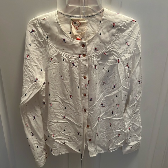 Anthropologie Tops - Anthropologie 23 of 52 Conversations Skier Button Down Shirt Size 0